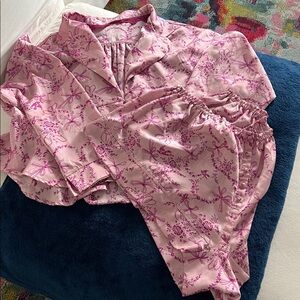 Free People Pink Floral Pajama Set